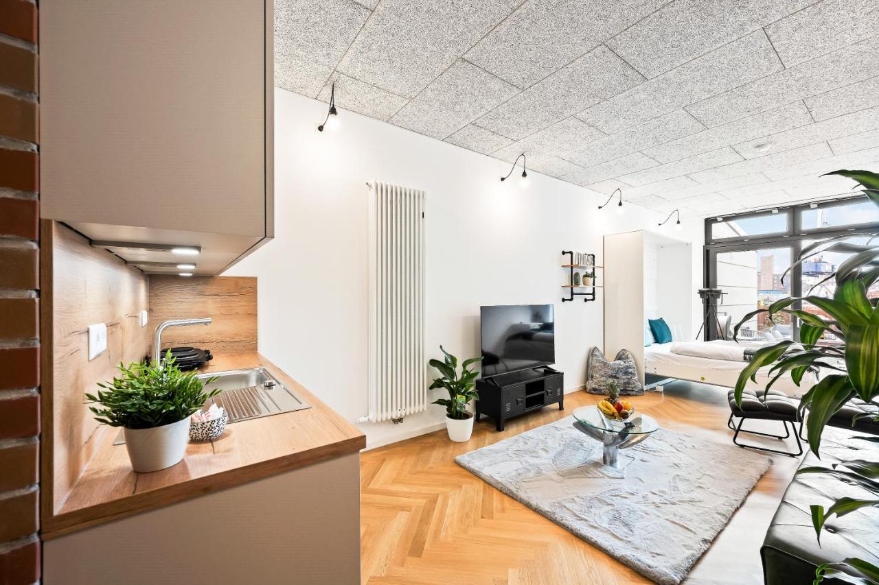 Lit Living - Luxus Loft - Box Spring - Air Con - Bbq - Panorama Daire MHG Dış mekan fotoğraf