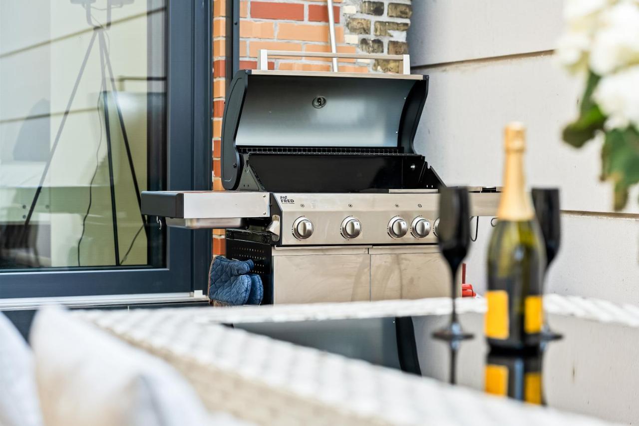 Lit Living - Luxus Loft - Box Spring - Air Con - Bbq - Panorama Daire MHG Dış mekan fotoğraf